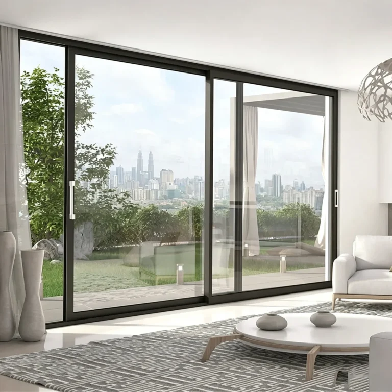 Two-track narrow sliding door