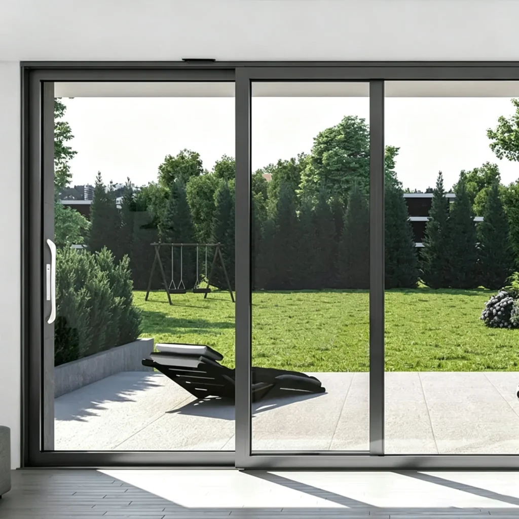 Dual-track heavy-duty sliding door